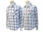 2SKULL FLIGHT/ե饤ȡ2023SSRiders Linen Check Western Shirts/饤ͥå󥷥ġ