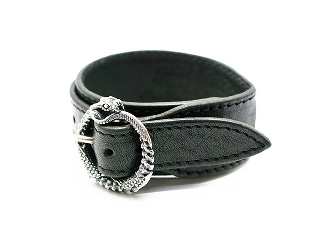 MAD CULT/マッドカルト】「Decayed Uroboros Leather Bracelet