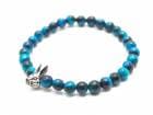 ��MAD CULT/�ޥåɥ���ȡۡ�Evil Rabbit Stone Bracelet��Blue Green Tiger Eye��/�����ӥ��ӥåȥ��ȡ���֥쥹��åȡɥ֥롼���꡼�󥿥����������ɡ�(SB-22)