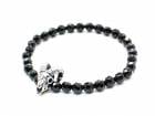 ��MAD CULT/�ޥåɥ���ȡۡ�Sheep Skull Stone Bracelet��Cut Onyx��/�����ץ����륹�ȡ���֥쥹��åȡɥ��åȥ��˥����ɡ�(SB-21)