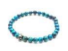 ��MAD CULT/�ޥåɥ���ȡۡ�Fucking BABY Stone Bracelet��Blue Green Tiger Eye��/�ե��å��󥰥٥��ӡ����ȡ���֥쥹��åȡɥ֥롼���꡼�󥿥����������ɡ�(SB-19)