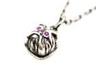 ��Peanuts&Co/�ԡ��ʥåĥ���ѥˡ��ۡ�Small Bull Dog Pendant Top��Necklace Chain��Zirconia��/���⡼��֥�ɥå��ڥ����ȥȥåס��ͥå��쥹��������ɥ��륳�˥��ɡ�(Red)
