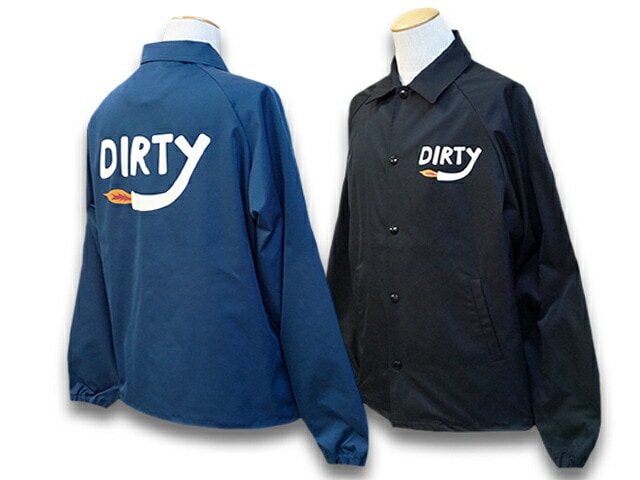 全2色【AT-DIRTY/アットダーティー】2023AW「Dirty Fire Coach Jacket