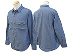 FREE WHEELERS/ե꡼ۥ顼2023FWChambray ShirtsSKID ROW/֥졼ġɥåɥɡ(2333001)