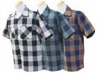 3BLUCO/֥륳2024SSBuffalo Check S/S Work Shirts/Хåեå硼ȥ꡼֥ġ(143-21-003)