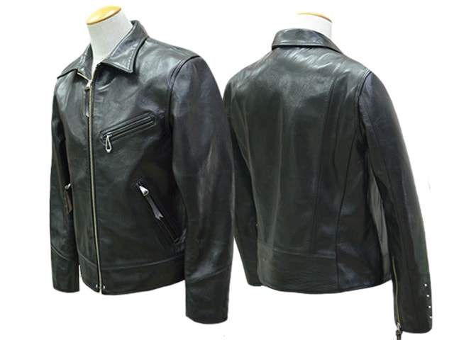 【古着】キャリー　レザージャケット　スウィングトップ　ファインクリークレザーズ FINE CREEK LEATHERS/ファインクリークレザーズ】「Single
