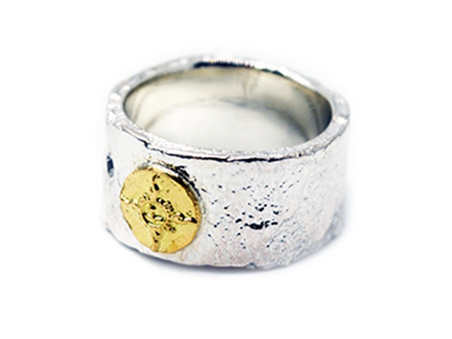 FIRST ARROW's/ファーストアローズ】「Large Barerock Ring with K18