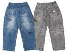 ��2����Liberaiders/��٥쥤��������2026SS��DAMAGED DENIM SARROUEL PANTS/���᡼���ɥǥ˥ॵ�륨��ѥ�ġ�(73705)