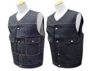 ��2����RED TAiL/��åɥƥ���ۡ�Cross Denim Vest��6th No Collar��/�������ǥ˥�٥��ȡɥ��å����� �Ρ����顼�ɡ�(RKK-516NC)
