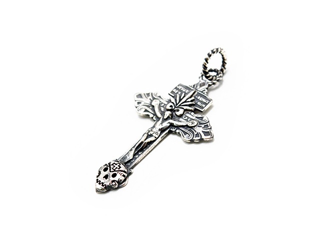 galcia/ガルシア】「JHS Cross&Agave Mexican Skull Pendant/JHSクロス