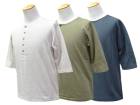 ��3����TWO MOON/�ȥ����ࡼ��ۡ�Half Sleeve Henley Neck Tee/�ϡ��ե��꡼�֥إ�꡼�ͥå�Tee��(20277)