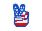 ��FREE WHEELERS/�ե꡼�ۥ����顼����2026SS��Embroidery Patch��USA FLAG PEACE SIGN"/����֥������꡼�ѥå���USA�ե�å��ԡ���������ɡ�(2619004)