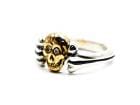 ��H��S/�������ե��������ۡ�SKULL&CROSS BONE RING/������&�������ܡ����󥰡�(26HS-R-SCB01-SV&K10YG)