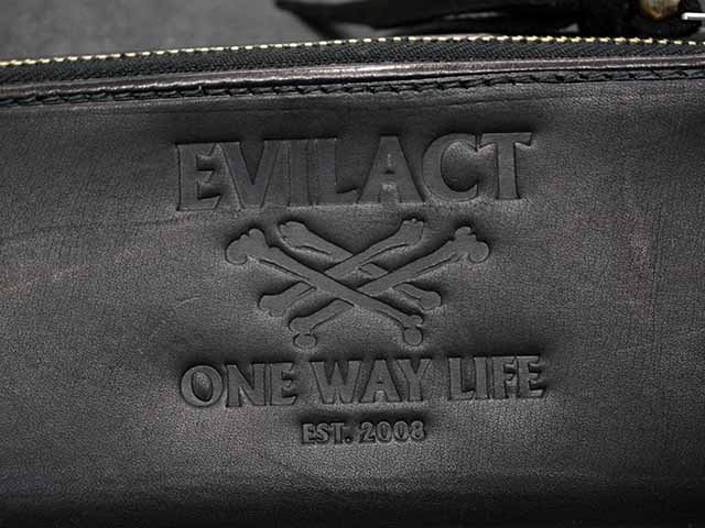 ��EVILACT/�����֥륢���ȡۡߡ�AWAKE/�����������ۡ�Leather Long Wallet��CROSS BONE��/�쥶�����󥰥�����åȡɥ������ܡ���ɡ�(EA-AWK-A01)