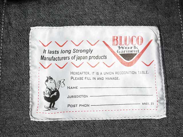 ��3����BLUCO/�֥륳��2026SS��Chambray L/S Work Shirt/�����֥졼���󥰥��꡼�֥������ġ�(161-11-121)