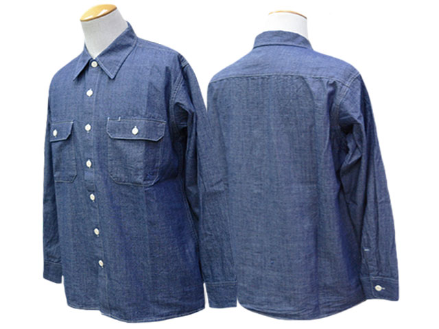 ��3����BLUCO/�֥륳��2026SS��Chambray L/S Work Shirt/�����֥졼���󥰥��꡼�֥������ġ�(161-11-121)