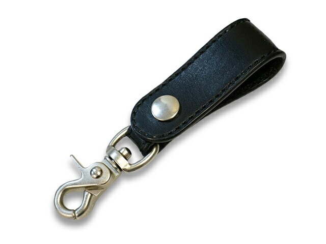 ��TISS CUSTOM LEATHERS/�ƥ�����������쥶�����ۡ�Plain Key Holder/�ץ졼�󥭡��ۥ������(BK��BK��BK)