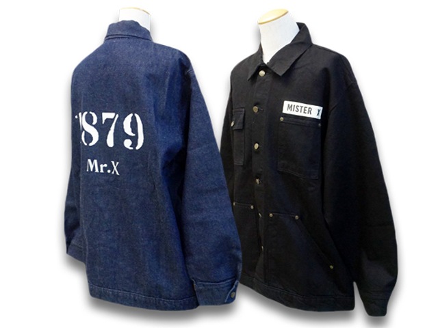 (50% OFF)��2����MISTER X/�ߥ��������å�����2022AW��Prisoner Blues Jacket/�ץꥺ�ʡ��֥롼�����㥱�åȡ�(22AW-MRX-07)(UNCHANGING LOVE/��������󥸥󥰥��/POP EYES/�ݥåץ�����/���ᥫ��/�ۥåȥ��å�/�ϡ��졼/WOLF PACK/����եѥå�)