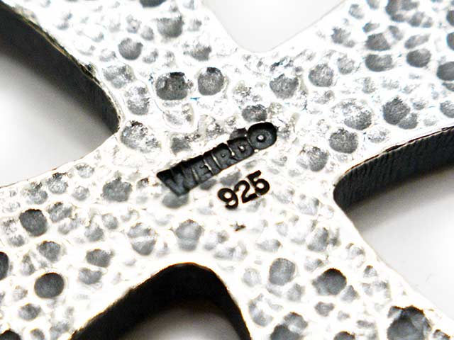 ��WEIRDO JEWELRY/���������ɥ��奨�꡼�ۡ�Big Cross Top witn Necklace Chain/�ӥå��������ȥåץ������ͥå��쥹���������(Silver925��Black)