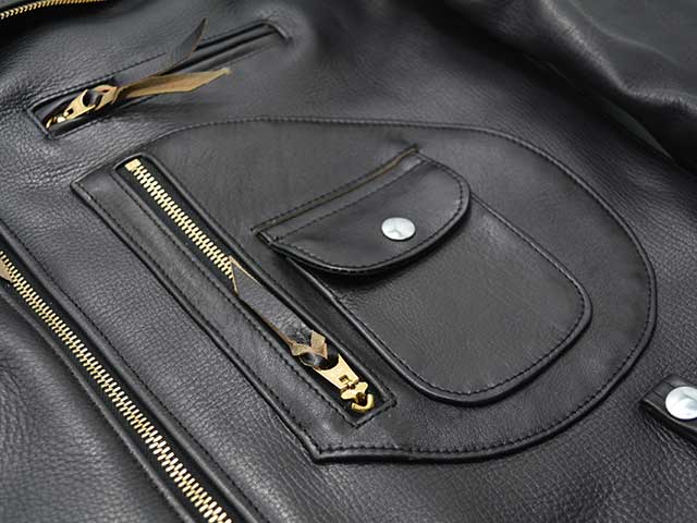 ��BOOTES/�ܡ��ƥ��ۡ�D-Pocket Double Riders Jacket��Aurochs��/D�ݥ��åȥ��֥�饤���������㥱�åȡɥ������å����ɡ�(BTS-AUROCHS-B)