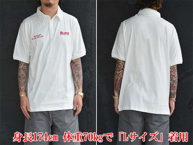 ��4����BLUCO/�֥륳��2025SS��Heavy Dry Cotton Polo Neck Tee��BWG��/�إӡ��ɥ饤���åȥ�ݥ��ͥå�Tee��BWG�ɡ�(155-22-017)