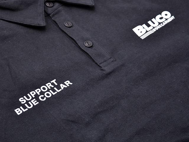 ��4����BLUCO/�֥륳��2025SS��Heavy Dry Cotton Polo Neck Tee��BWG��/�إӡ��ɥ饤���åȥ�ݥ��ͥå�Tee��BWG�ɡ�(155-22-017)