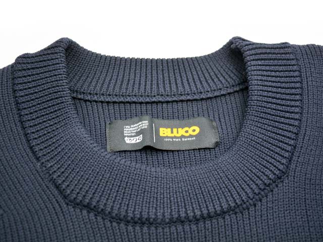 ��3����BLUCO/�֥륳��2025AW��Crew Neck Rib Knit Sweater/���롼�ͥå���֥˥åȥ���������(155-15-001)