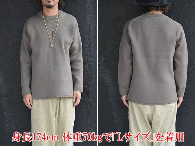 ��3����BLUCO/�֥륳��2025AW��Crew Neck Rib Knit Sweater/���롼�ͥå���֥˥åȥ���������(155-15-001)