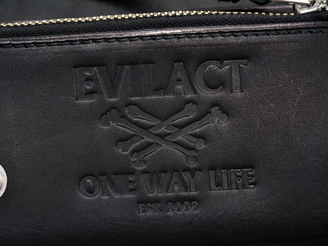 ��EVILACT/�����֥륢���ȡۡߡ�AWAKE/�����������ۡ�Leather Mid Wallet��CROSS BONE��/�쥶���ߥåɥ�����åȡɥ������ܡ���ɡ�(EA-AWK-A02)