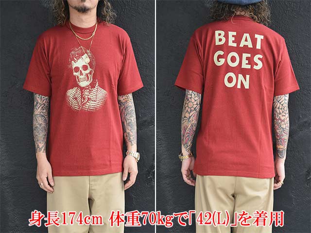 ��2����FREE WHEELERS/�ե꡼�ۥ����顼����2026SS��S/S T-SHIRT��BEAT GOES ON��/���硼�ȥ��꡼��T����ġɥӡ��ȥ���������ɡ�(2625002)