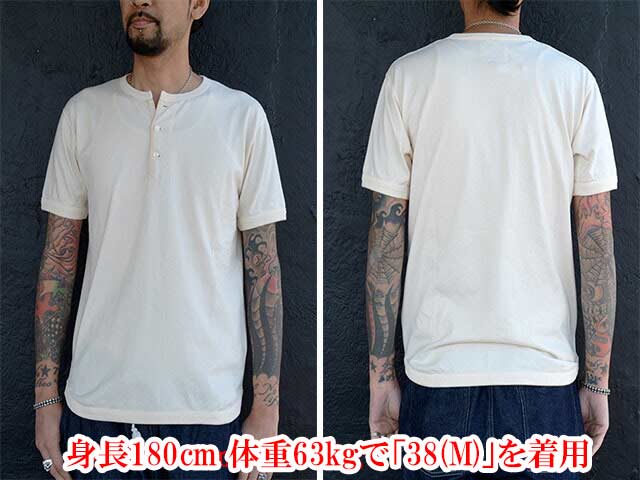 ��2����FULLCOUNT/�ե륫����ȡۡ�Flat Seam Heavy Weight Henley Tee/�ե�åȥ�����إӡ��������ȥإ�꡼Tee��(5222H)