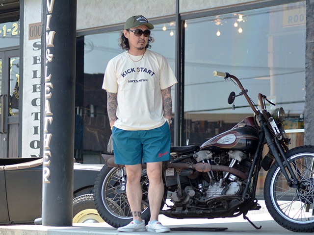 ��3����HWZN BROSS/�ϥ�����֥�����2025SS��KICK START S/S Tee/���å��������ȥ��硼�ȥ��꡼��Tee��