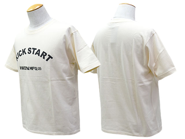 ��3����HWZN BROSS/�ϥ�����֥�����2025SS��KICK START S/S Tee/���å��������ȥ��硼�ȥ��꡼��Tee��