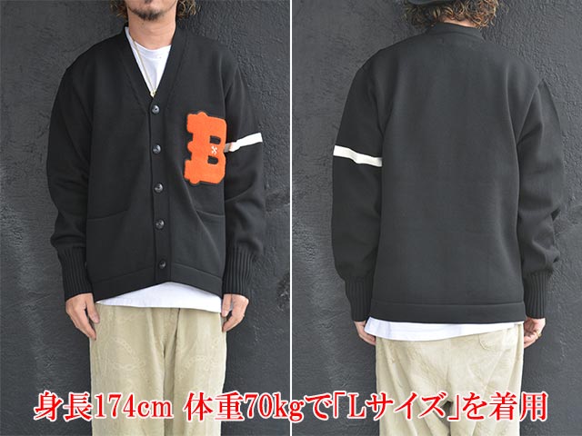 ��3����BLUCO/�֥륳��2025AW��Lettered Cardigan/�쥿���ɥ����ǥ������(155-15-002)