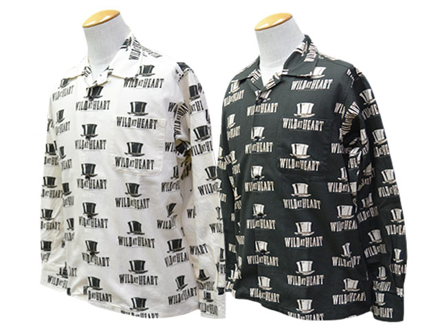 ��2����WILD AT HEART/�磻��ɥ��åȥϡ��ȡ�2026SS��Cotton Open Collar L/S Shirts��SILK HAT��/���åȥ󥪡��ץ󥫥顼���󥰥��꡼�֥���ġɥ��륯�ϥåȡɡ�(8261001)