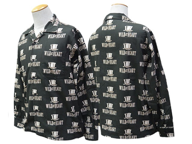 ��2����WILD AT HEART/�磻��ɥ��åȥϡ��ȡ�2026SS��Cotton Open Collar L/S Shirts��SILK HAT��/���åȥ󥪡��ץ󥫥顼���󥰥��꡼�֥���ġɥ��륯�ϥåȡɡ�(8261001)