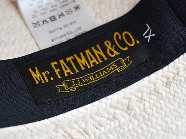 ��J.J. WILLIAMS FEDORA by Mr.FATMAN/J.J.�����ꥢ�ॹ�ե��ɥ�by�ߥ������ե��åȥޥ��2026SS��TWO DOLLAR FINE RAFFIA/�ȥ������顼�ե������ե�����(6262001)