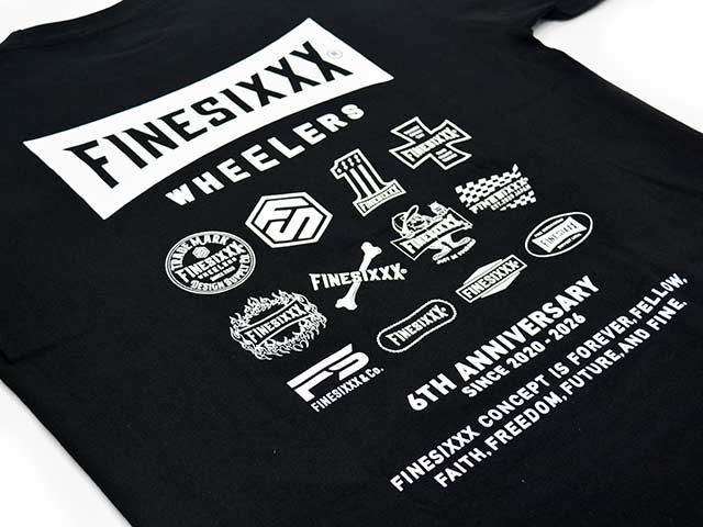 ��3����FINESIXXX/�ե����󥷥å�����2026SS��6th Anniversary Tee/���å��������˥С����꡼Tee��(FS-2026SS-001)