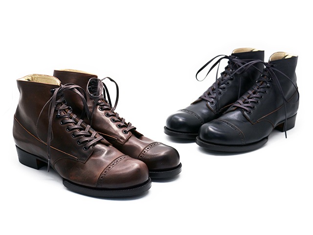 全2色【The 2 Monkeys/ザ トゥーモンキーズ】「Cap Toe Lace Up Boots