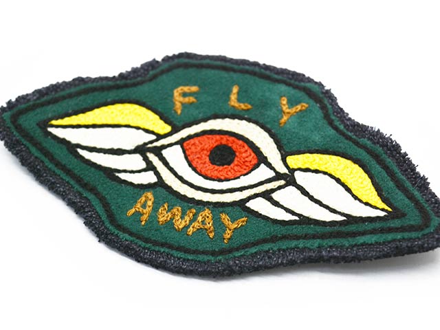 CLUMBER/СۡChain Stitch Embroidery PatchFly Away/󥹥ƥå֥꡼ѥåɥե饤ɡ