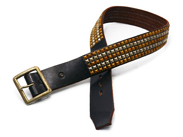 ��HTC(Hollywood Trading Company)/�������ƥ�������(�ϥꥦ�åɥȥ졼�ǥ��󥰥���ѥˡ�)�ۡ�Leather Studs Belt"5 Row Pyramid��/�쥶�������å��٥�ȡ�5Ϣ�ԥ�ߥåɡɡ�