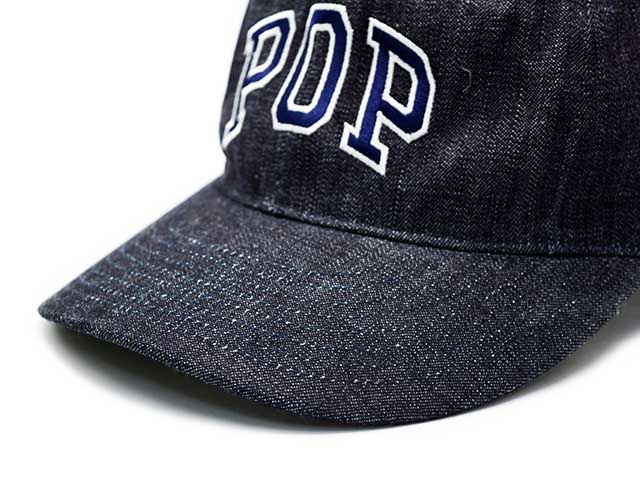 ��FULLCOUNT/�ե륫����ȡۡߡ�POP TRADING COMPANY/�ݥåץȥ졼�ǥ��󥰥���ѥˡ��ۡ�6 Panel Denim Baseball Cap/6�ѥͥ�ǥ˥�١����ܡ��륭��åס�(PTC-003)