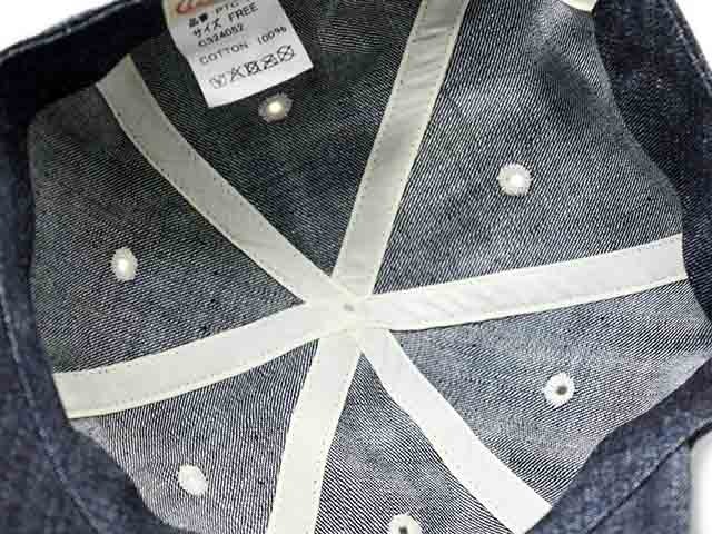 ��FULLCOUNT/�ե륫����ȡۡߡ�POP TRADING COMPANY/�ݥåץȥ졼�ǥ��󥰥���ѥˡ��ۡ�6 Panel Denim Baseball Cap/6�ѥͥ�ǥ˥�١����ܡ��륭��åס�(PTC-003)