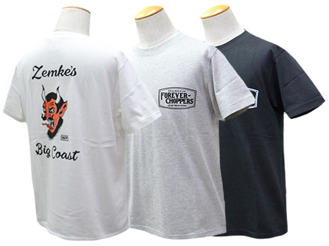 ��3����RED TAiL/��åɥƥ���ۡߡ�ZEMKE'S WHEELS WEAR/���ॱ���ۥ����륺�������ۡ�Cycle S/S Crew Neck Tee��DEVIL��/�������륷�硼�ȥ��꡼�֥��롼�ͥå�Tee�ɥǥӥ�ɡ�