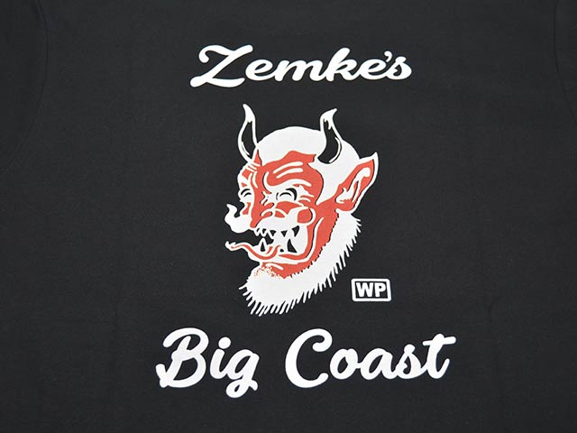 ��3����RED TAiL/��åɥƥ���ۡߡ�ZEMKE'S WHEELS WEAR/���ॱ���ۥ����륺�������ۡ�Cycle S/S Crew Neck Tee��DEVIL��/�������륷�硼�ȥ��꡼�֥��롼�ͥå�Tee�ɥǥӥ�ɡ�