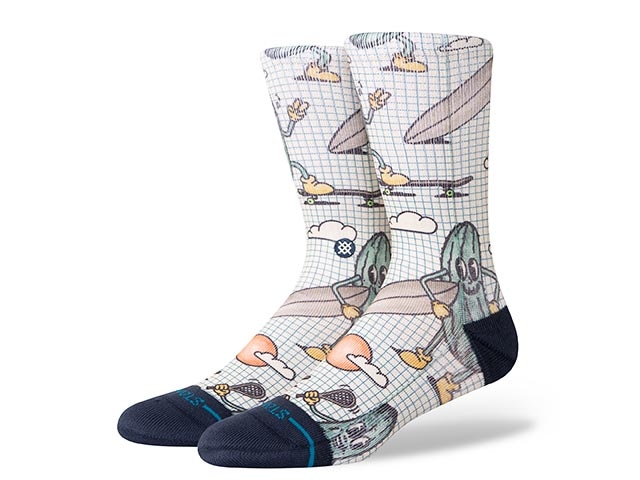 ��STANCE SOX/�����󥹥��å����ۡ�Crew Socks��FEELING PICKLED��/���롼���å����ɥե�����󥰥ԥ���ɡɡ�