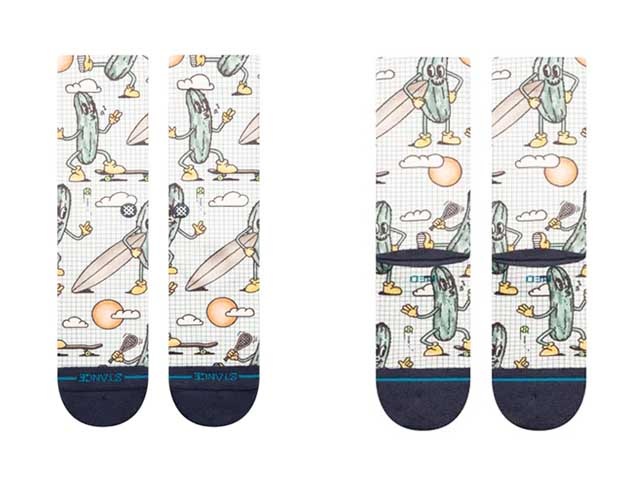 ��STANCE SOX/�����󥹥��å����ۡ�Crew Socks��FEELING PICKLED��/���롼���å����ɥե�����󥰥ԥ���ɡɡ�