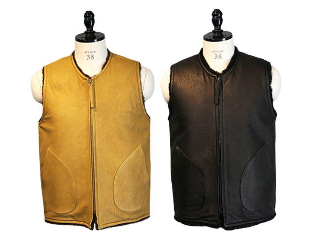 ��2����CWORKS by FINE CREEK&CO/��������� �Х� �ե����󥯥꡼������ɥ�����2025AW��Deerskin Deck Vest��Novelist��/�ǥ���������ǥå��٥��ȡɥΥ٥ꥹ�ȡɡ�(CWVE002)��ͽ����/2026ǯ������ͽ���