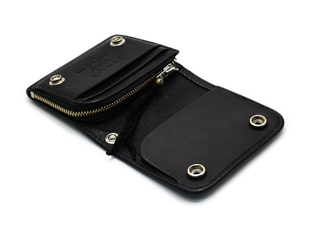 ��EVILACT/�����֥륢���ȡۡߡ�AWAKE/�����������ۡ�Leather Short Wallet��CROSS BONE��/�쥶�����硼�ȥ�����åȡɥ������ܡ���ɡ�(EA-AWK-A03)
