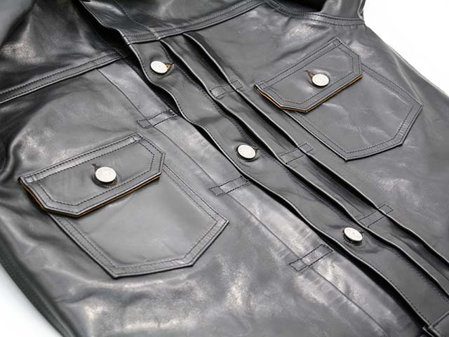 ��SUGAR CANE/���奬���������2025AW��BLACK HORSEHIDE LEATHER JACKET 1953 MODEL/�֥�å��ۡ����ϥ��ɥ쥶�����㥱�å�1953��ǥ��(SC80681)